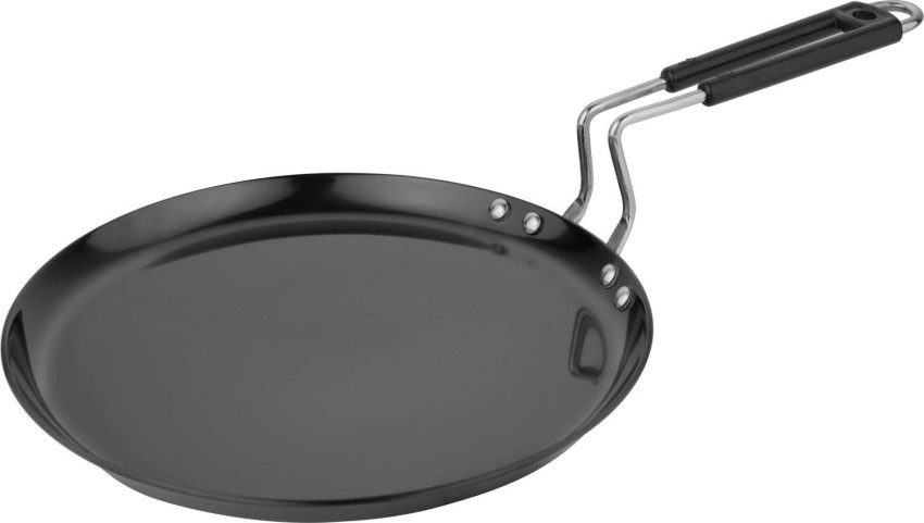 Hawkins Futura Hard Anodised Tawa, 26cm, Black Chapati Tawa Flat Pan