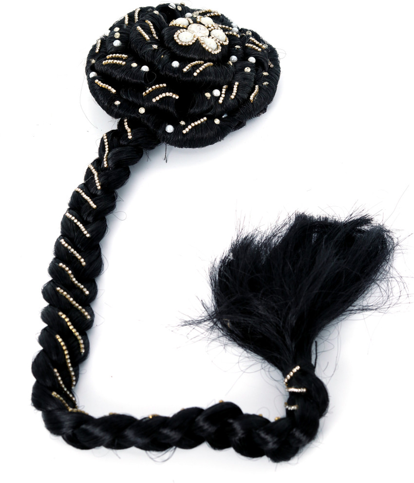 KRISSDIL Studded Synthetic Extension parandi Juda choti braided Bun for party, wedding Long Black Hair Extension Price in India - Buy KRISSDIL Studded Synthetic Extension parandi Juda choti braided Bun for party, KRISSDIL Studded Synthetic Extension parandi Juda choti braided Bun for party, wedding Long Black Hair Extension Price in India - Buy KRISSDIL Studded Synthetic Extension parandi Juda choti braided Bun for party,