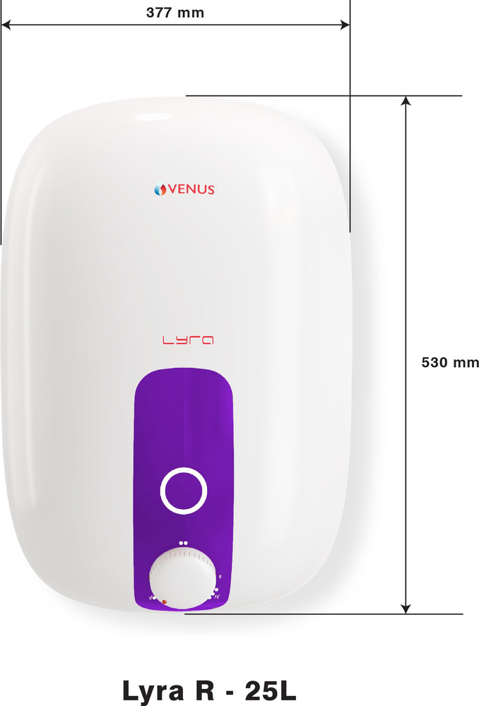 Venus 25 L Storage Water Geyser (LYRA 25R, White) Price in India - Buy  Venus 25 L Storage Water Geyser (LYRA 25R, White) online at Flipkart.com