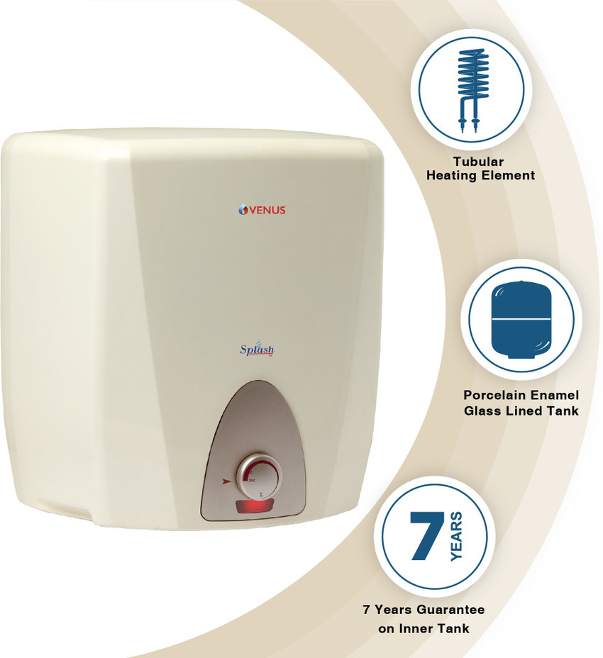 Venus 6 L Storage Water Geyser (Splash 6GL, Honey Gold) Price in India -  Buy Venus 6 L Storage Water Geyser (Splash 6GL, Honey Gold) online at  Flipkart.com