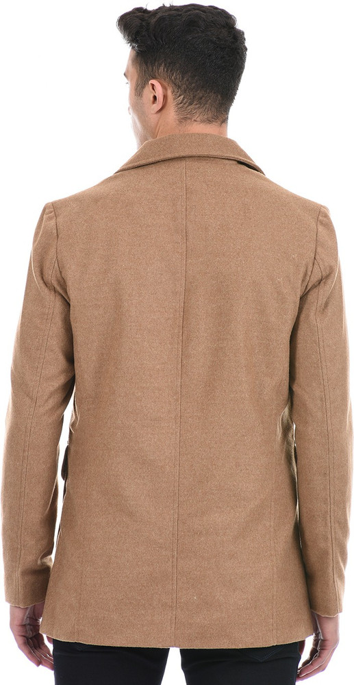 London Fog Solid Double Breasted Casual 