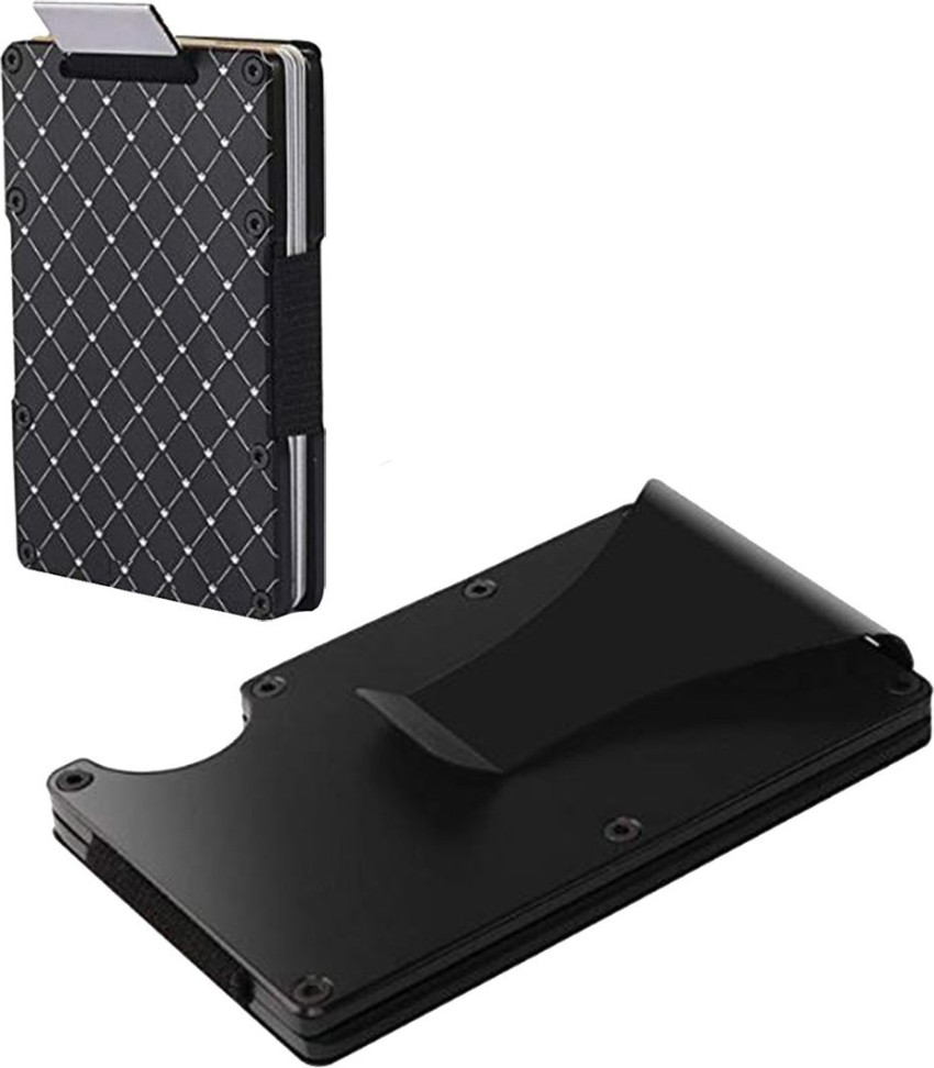 StealODeal Carbon Fiber Wallet for Men & Women, Metal Money Clip 10 Card  Holder