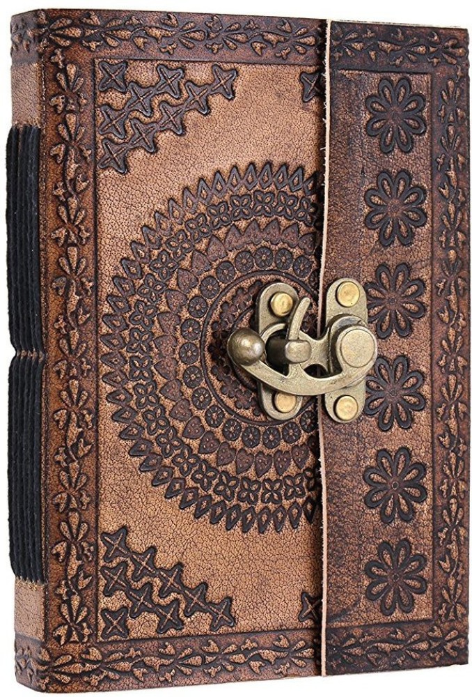 SP CREATION Leather handmade diary with lock A5 Journal No 180