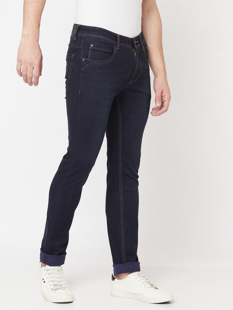 Octave Regular Men Dark Blue Jeans 