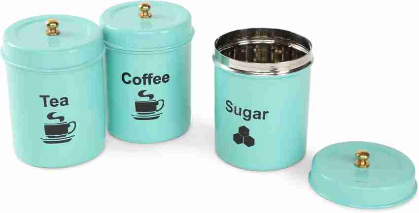 nestroots Wooden, Iron Tea Coffee & Sugar Container - 400 ml Price in India  - Buy nestroots Wooden, Iron Tea Coffee & Sugar Container - 400 ml online  at