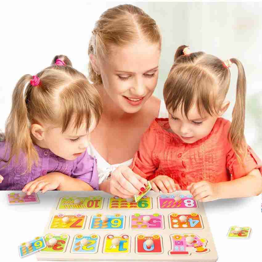 BITFEEX Wooden Puzzle Set Wooden Toys for Kids 3 + Jigsaw Puzzles for Adults