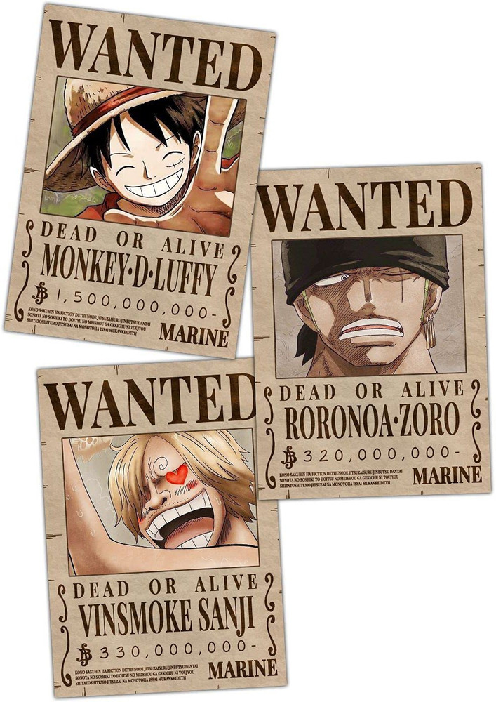 One Piece Wanted Poster Luffy (New World Billion 500