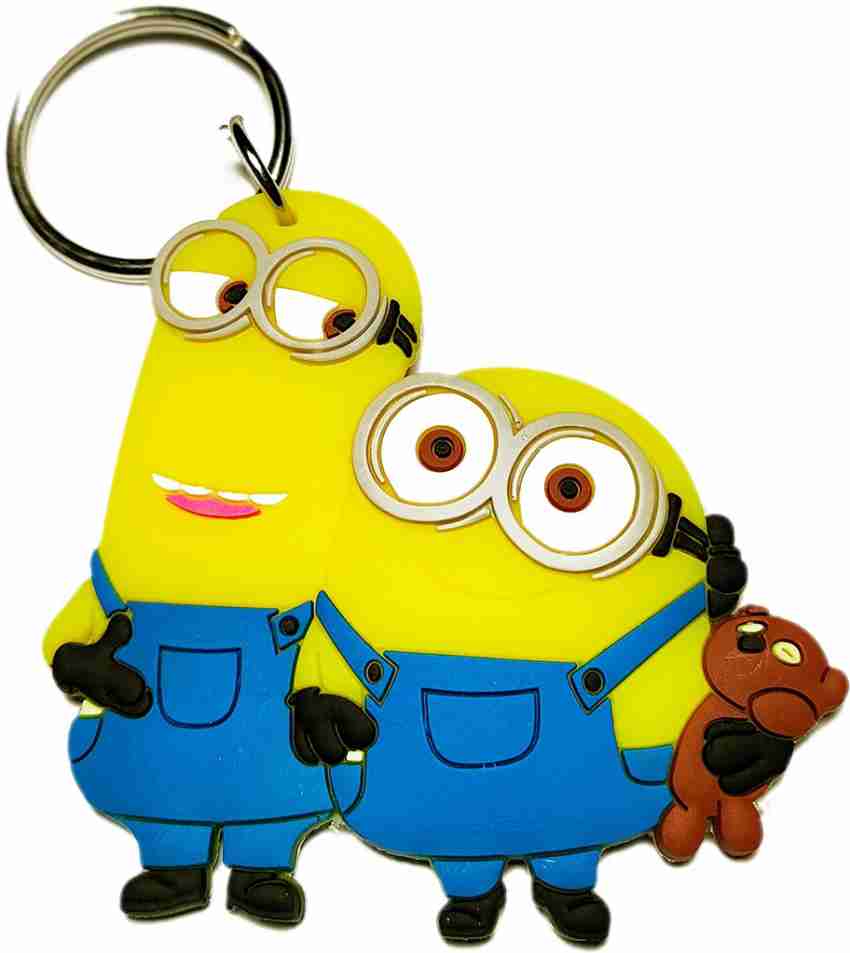 Shade of Creations Minions cartoon character soft rubber keychain ...