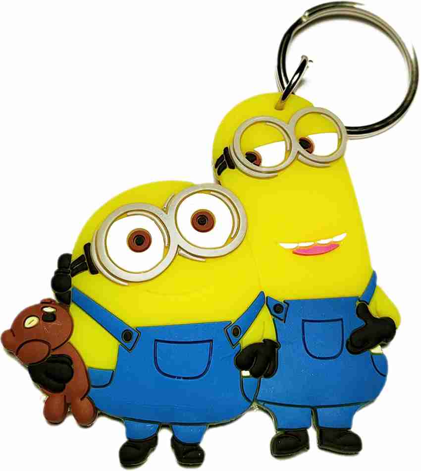 Shade of Creations Minions cartoon character soft rubber keychain ...