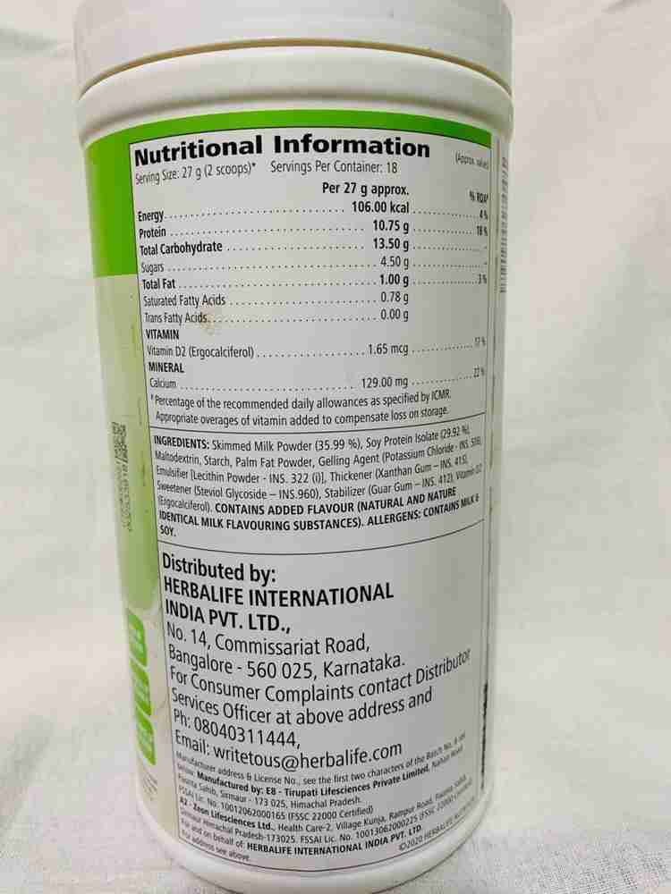 HERBALIFE SHAKE MATE Powder Plant Plant-Based Protein Price ...