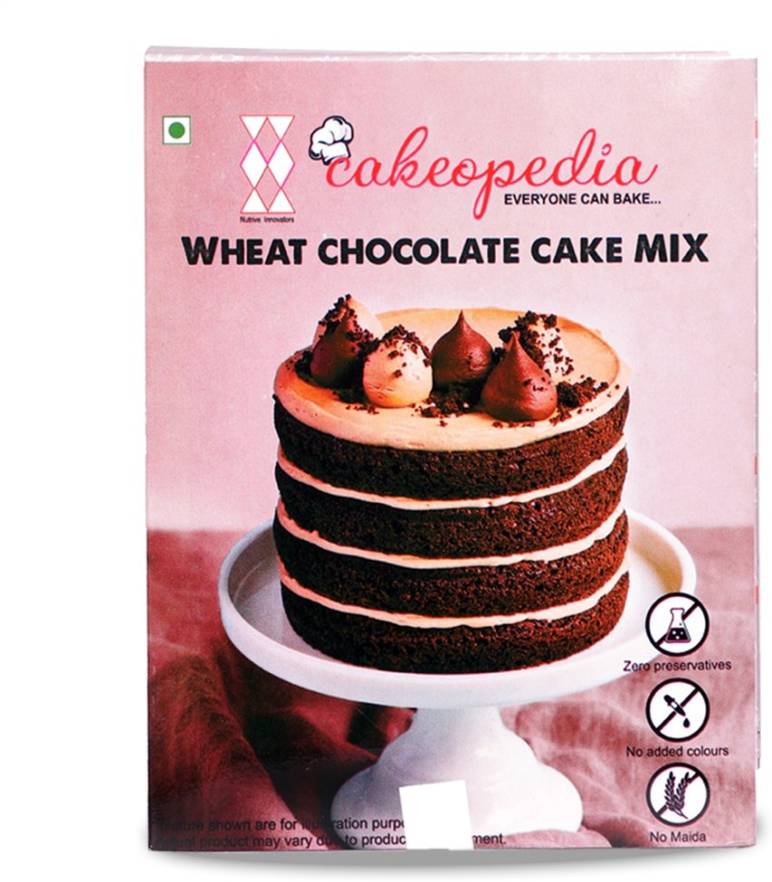 cakeopedia Wheat Chocolate Cake |Healthy |Instant Cake Mix Powder | 300gm  Pack | Whisk,Pour & bake | 3 Steps preparation |Original Flavour |No Maida|  No Preservatives| 300 g Price in India -