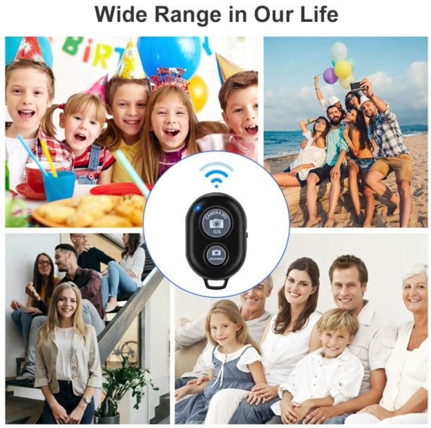 MANTICORE New Selfie Wireless Bluetooth Shutter Remote Compatible Selfie  Stick & Tripod All Mobile Camera Remote Control 30 feet. Pocket-size design  allows you to take it everywhere. Taking group photos or for