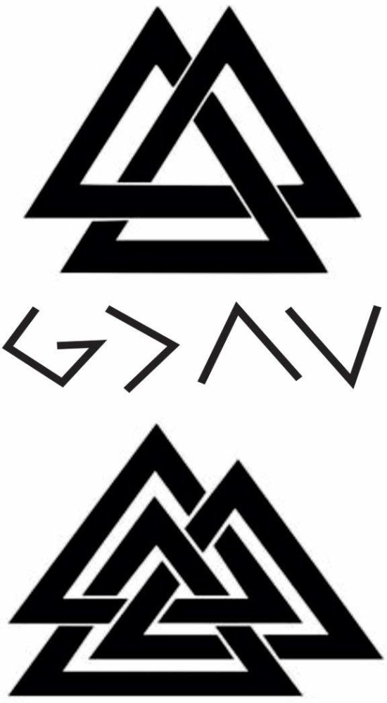 Valknut Tattoo Guide  Meaning Cost 15 FAQs  Fabbon