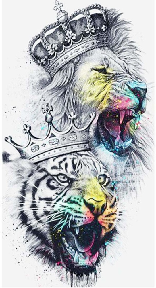 50 Lion With Crown Tattoo Designs For Men  Royal Ink Ideas