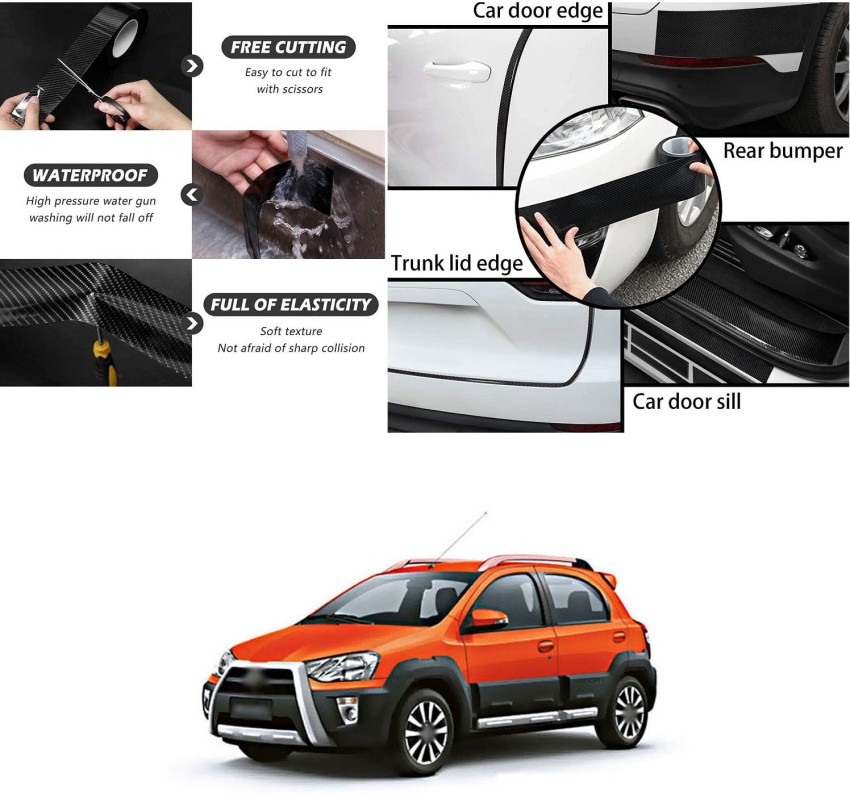 PROEDITION Car Door Guard Universal Car Door Sill Protector Carbon