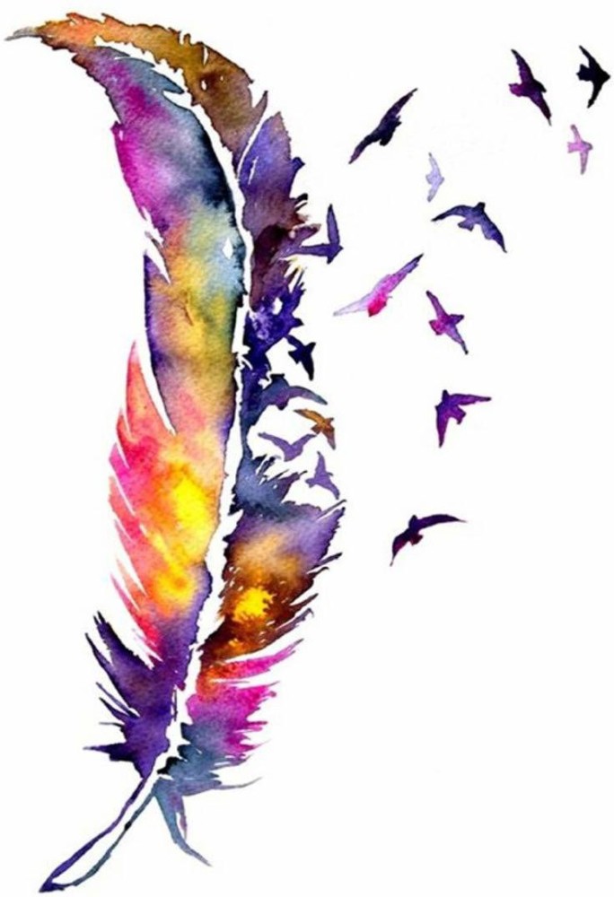 watercolor feather tattoo by Greg0s on DeviantArt