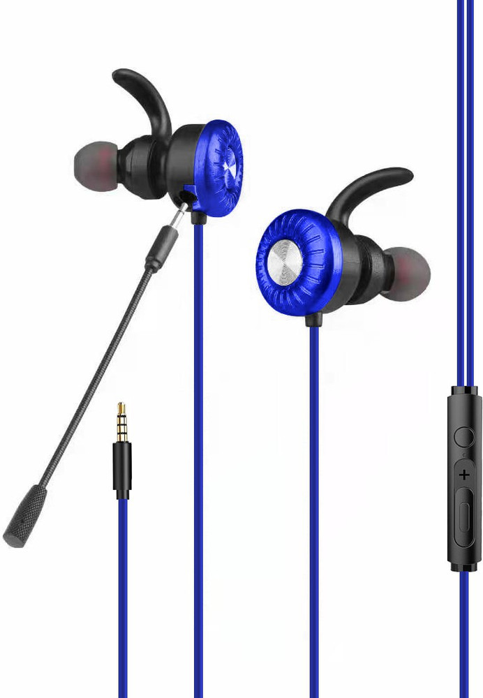 RPM Euro Games Gh-52 Wired Over Ear Headphones with Mic (Blue) : :  Electronics