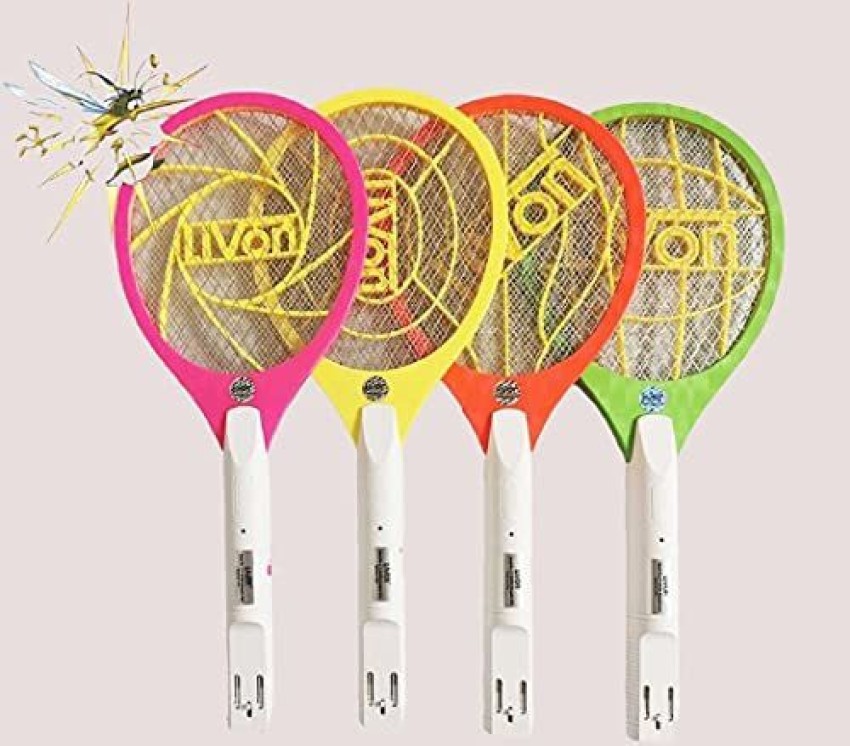 Livon Mosquito Killer Racket/Bat with LED Torch and Charging Cable