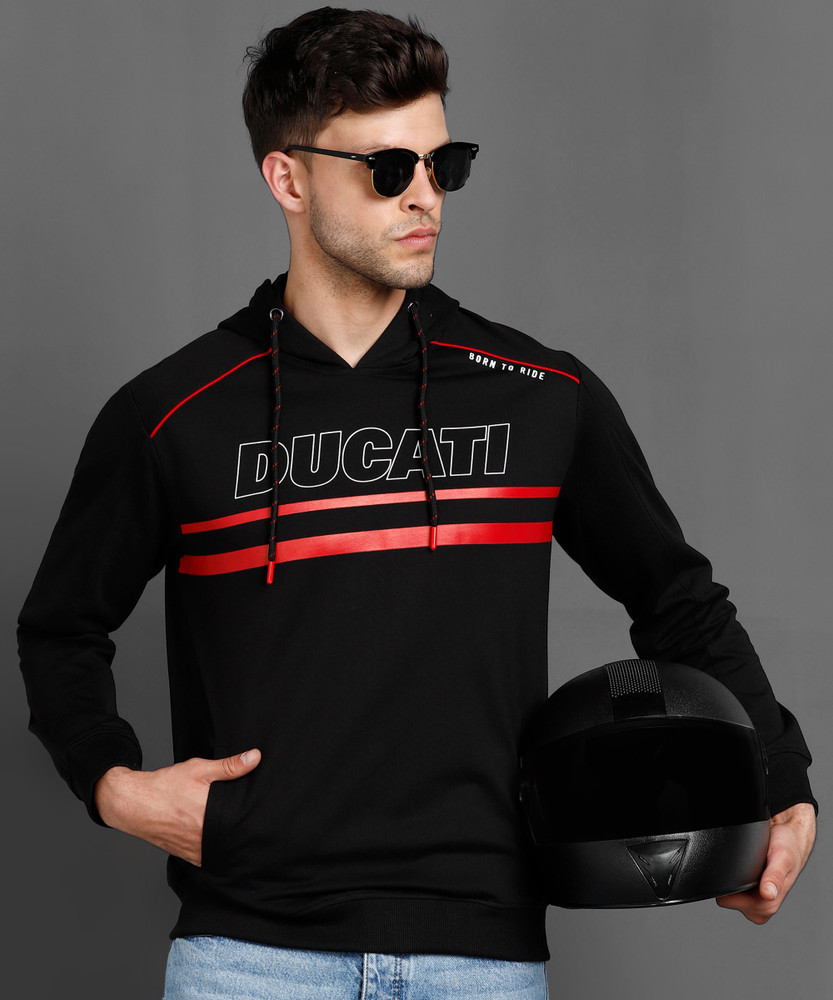 Sleeve Graphic Print Men Sweatshirt 