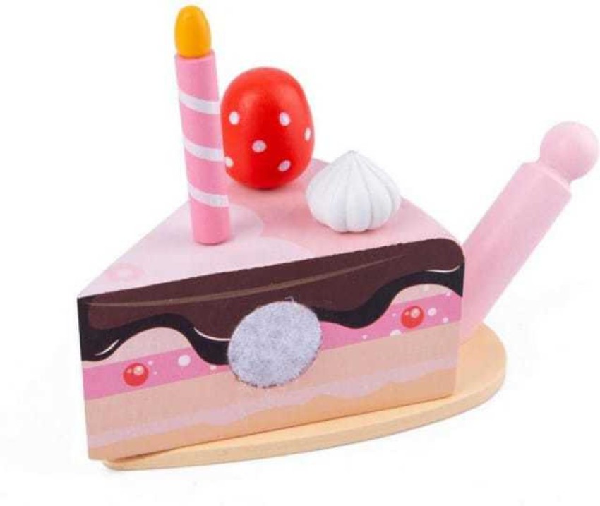 37/55/80PCS Children Play Simulation Kitchen Toy Happy Birthday Cake DIY  Food Cutting Set 3