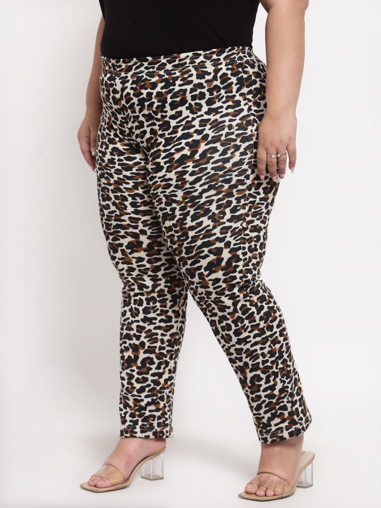 Buy Marks  Spencer Womens Pure Cotton Animal Print Tapered Fit Joggers L  at Amazonin