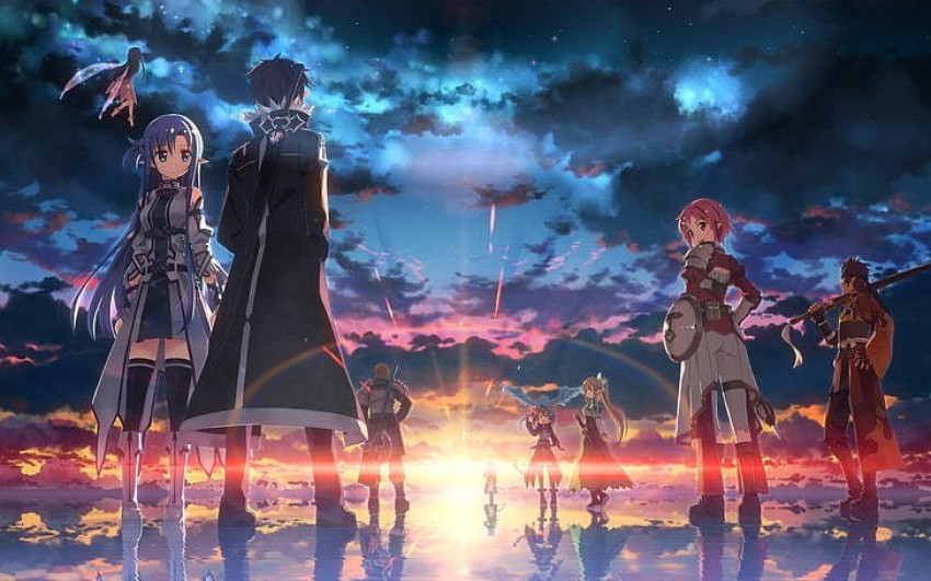 Sky Video Games Anime Sword Art Online Matte Finish Poster