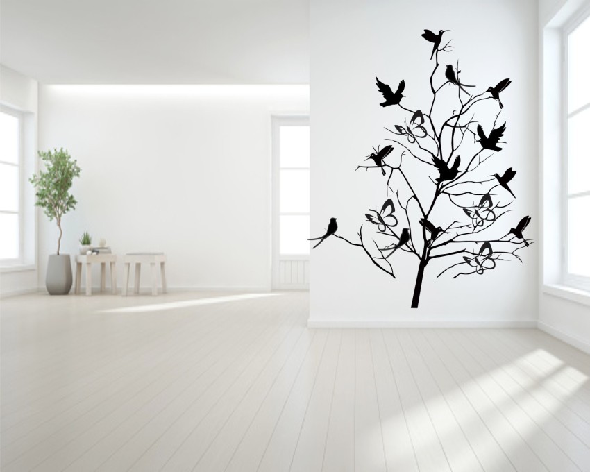 Khoob Tropical Trees Black and White Wallpaper  lifencolors