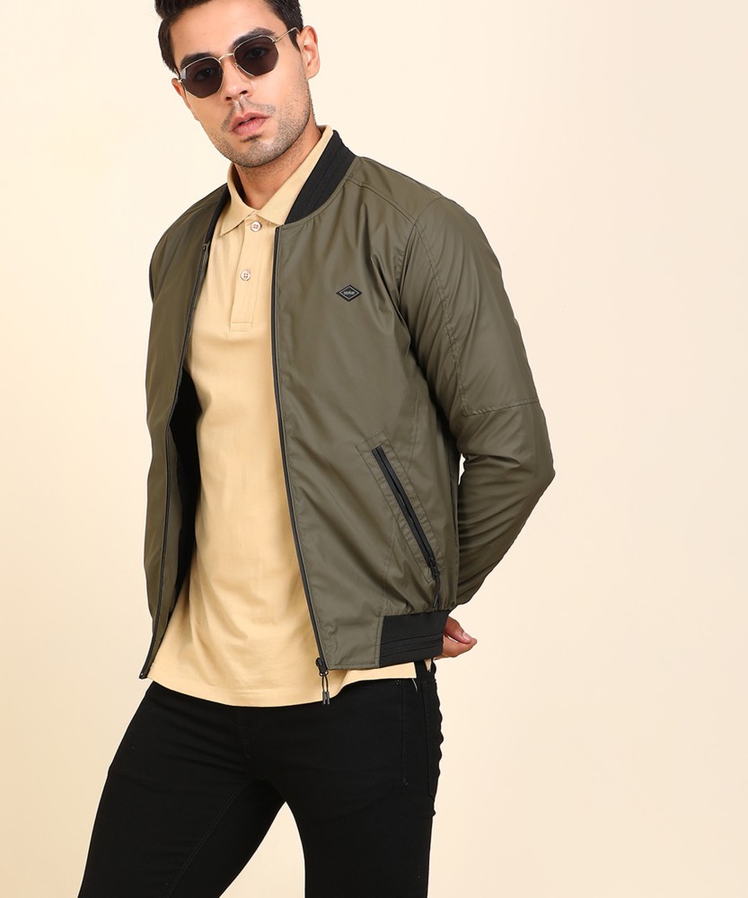 spykar full sleeve solid men's jacket