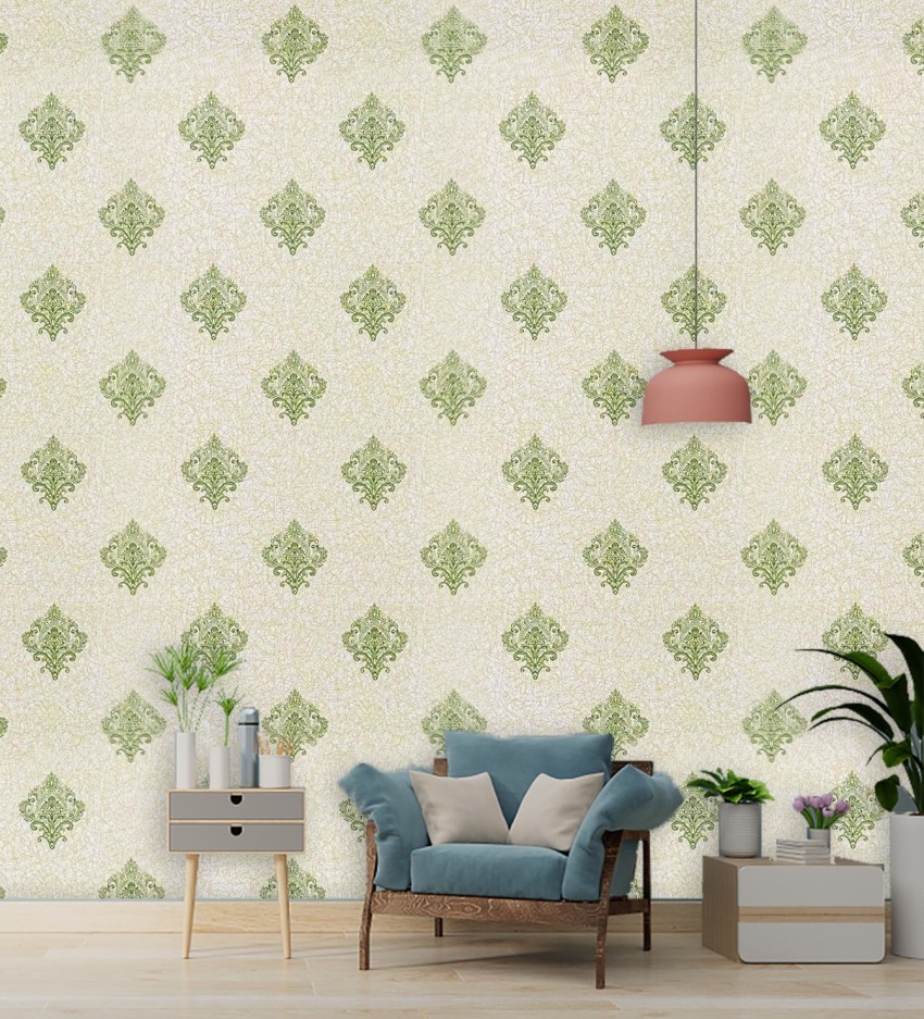 Transform Your Space with Green Beige Peel  Stick Wallpaper