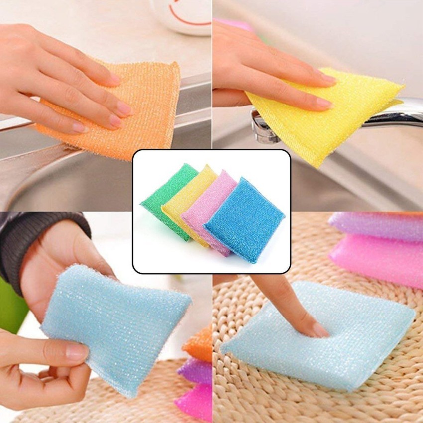 Multi-Purpose Scouring Pad by Scrub-It - Non-Scratch Cleaning Dobie Pads  for Pots, Pans, Dishes, Utensils & Non-Stick Cookware - Sponge Scrubbers  Use