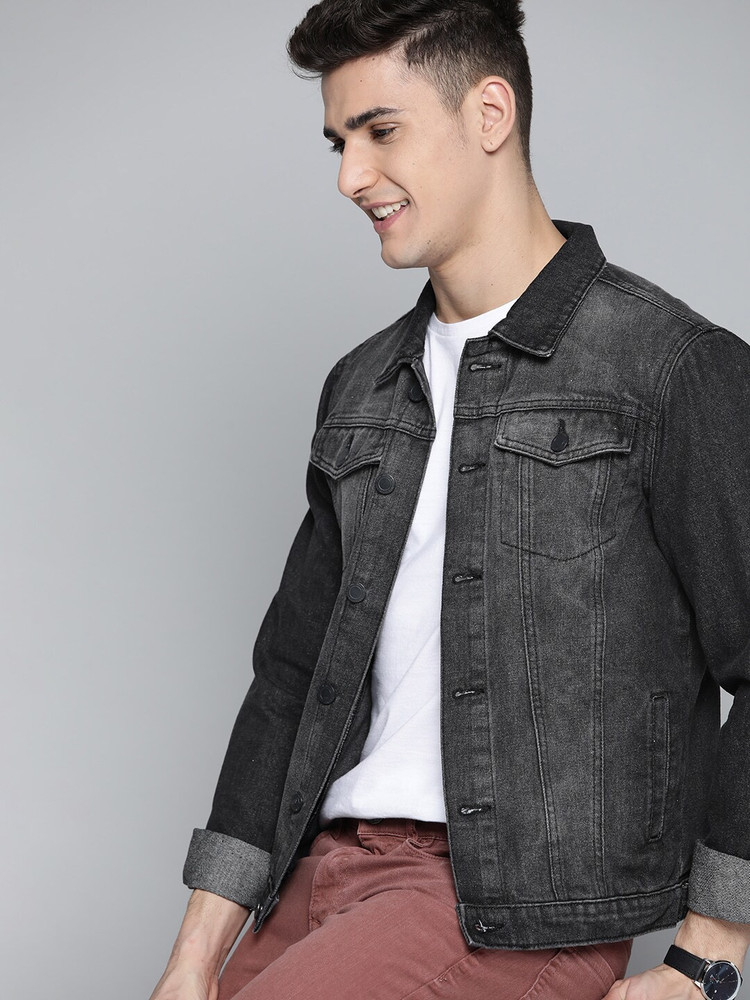 Harbour Full Sleeve Solid Men Jacket 