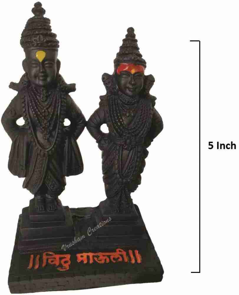 Ranvim Enterprises Lord Vitthal Rukmini Idols Statue| Idol of God ...