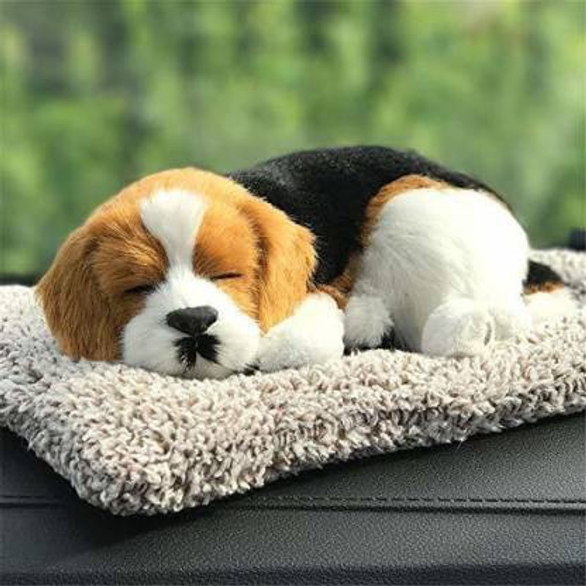 Bubu Car Interior Decoration Dog Decor ABS Sleeping Toy Auto