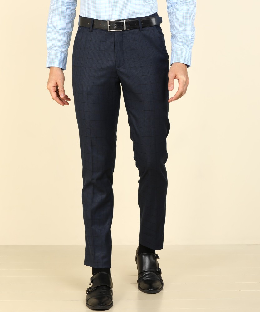 PETER ENGLAND Slim Fit Men Dark Blue Trousers  Buy PETER ENGLAND Slim Fit  Men Dark Blue Trousers Online at Best Prices in India  Flipkartcom