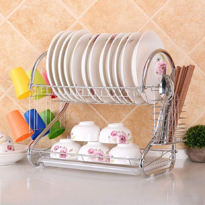 Madala Dish Rack for Kitchen Counter, 2 Tier Dish Rack and Dish