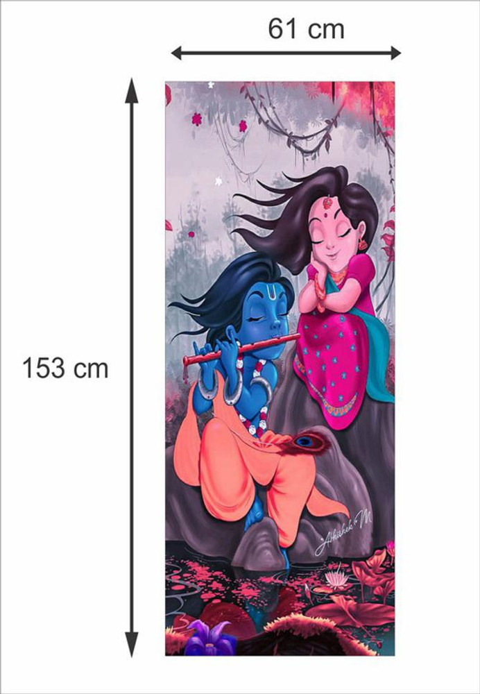 KUKU HOME DECOR 60 cm HD-cute-radha-krishna-cartoon fridge door sticker Self Adhesive Sticker Price in India - Buy KUKU HOME DECOR 60 cm HD-cute-radha-krishna-cartoon fridge door sticker Self Adhesive Sticker online at KUKU HOME DECOR 60 cm HD-cute-radha-krishna-cartoon fridge door sticker Self Adhesive Sticker Price in India - Buy KUKU HOME DECOR 60 cm HD-cute-radha-krishna-cartoon fridge door sticker Self Adhesive Sticker online at