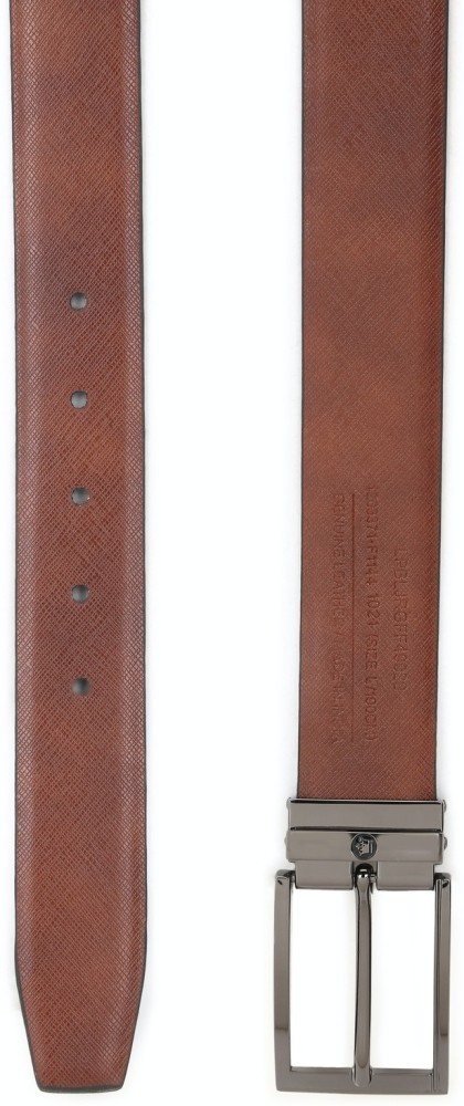 LOUIS PHILIPPE Men Textured Reversible Leather Formal Belt