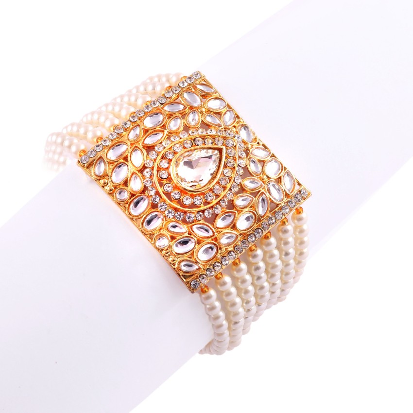 Buy Meira Jewellery Yellow Metal Royal Rajputi Bracelet For Women Online at  Best Prices in India  JioMart