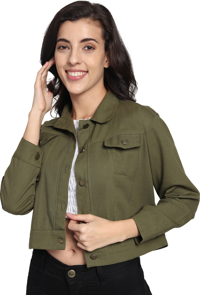 Top more than 163 olive green colour denim jacket latest noithatsi.vn