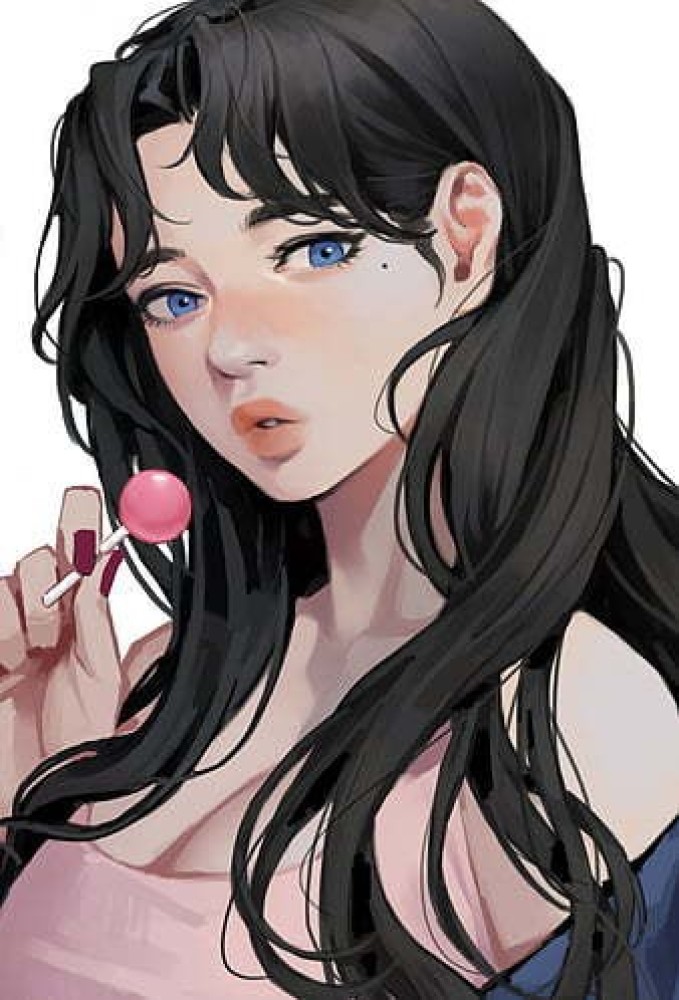 Anime anime girls sky clouds black hair blue eyes original characters  HD phone wallpaper  Peakpx