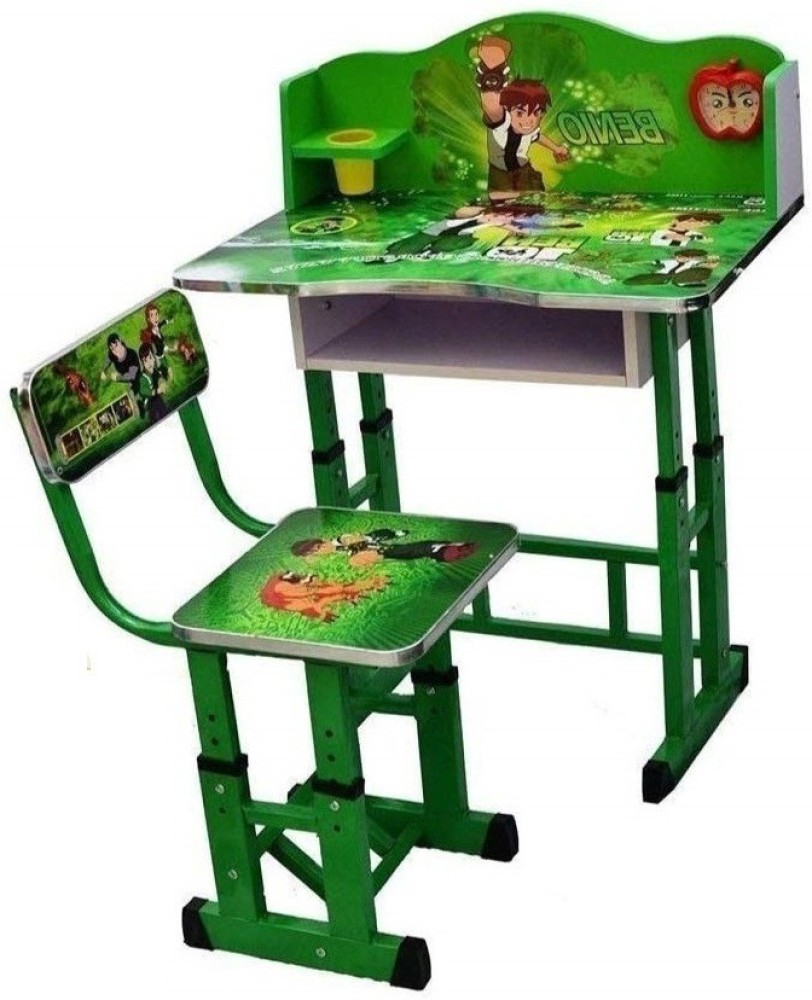 Toby Baby Desk/Kids Study Table Chair Set Cartoon Printed Height