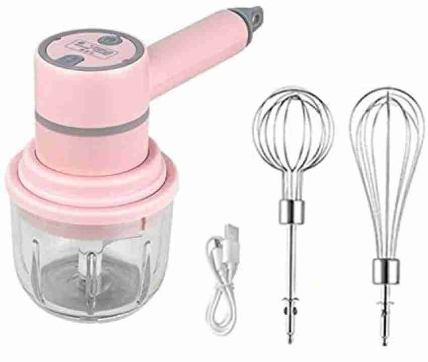 BAWALY Hand Mixer Electric with Mini Food Chopper 3 In 1, Hand Mixer for  Egg White Cream Butter Jam Cake, Food Chopper for Vegetable Onion Garlic  Pepper Spice, 50 W Hand Blender