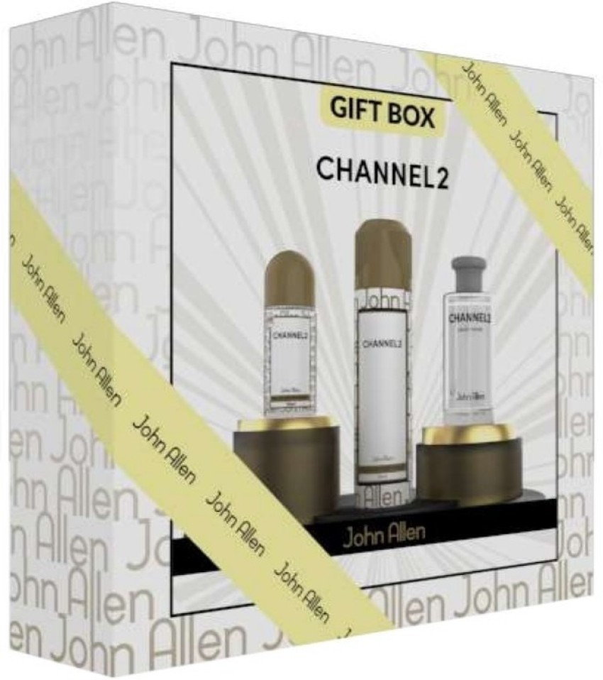 Buy JOHN ALLEN CHANNEL 2 GIFT SET PERFUME, ROLL ON & DEO Eau de Toilette -  350 ml Online In India