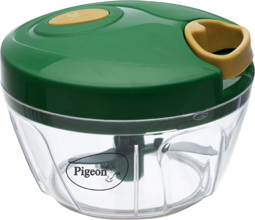 Pigeon Plastic Mini Handy and Compact Vegetable Chopper with 3