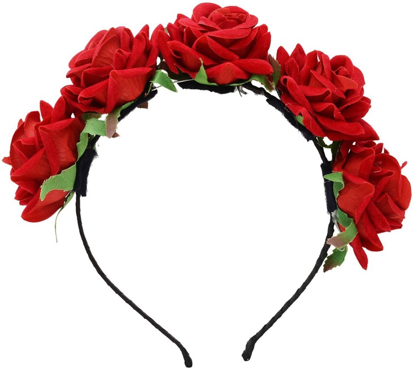 Halloween cloth art rose flower headband skull hair hoop ladies party hair  accessories  Fruugo IN
