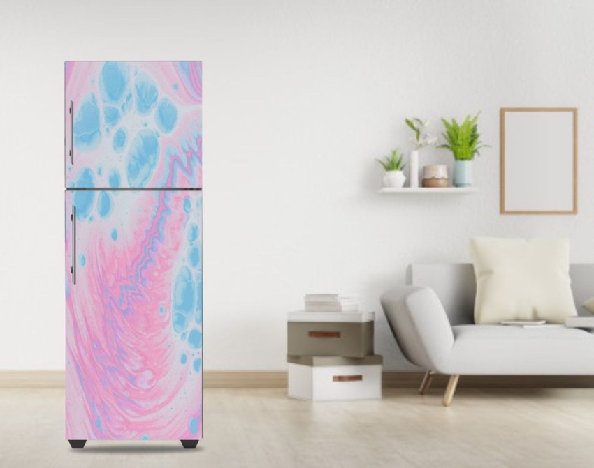 Colorful Psychedelic Texture Purple Blue Refrigerator Fridge