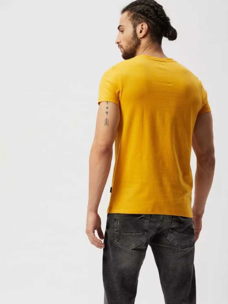 ITBD Printed Men Round Neck Blue T-Shirt - Buy ITBD Printed Men