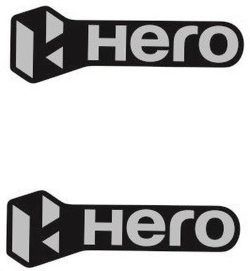 Hero Duet 3D Tank Logo Sticker (Set of 2 Both Side of Petrol Tank Silver  Color) : Amazon.in: Car & Motorbike