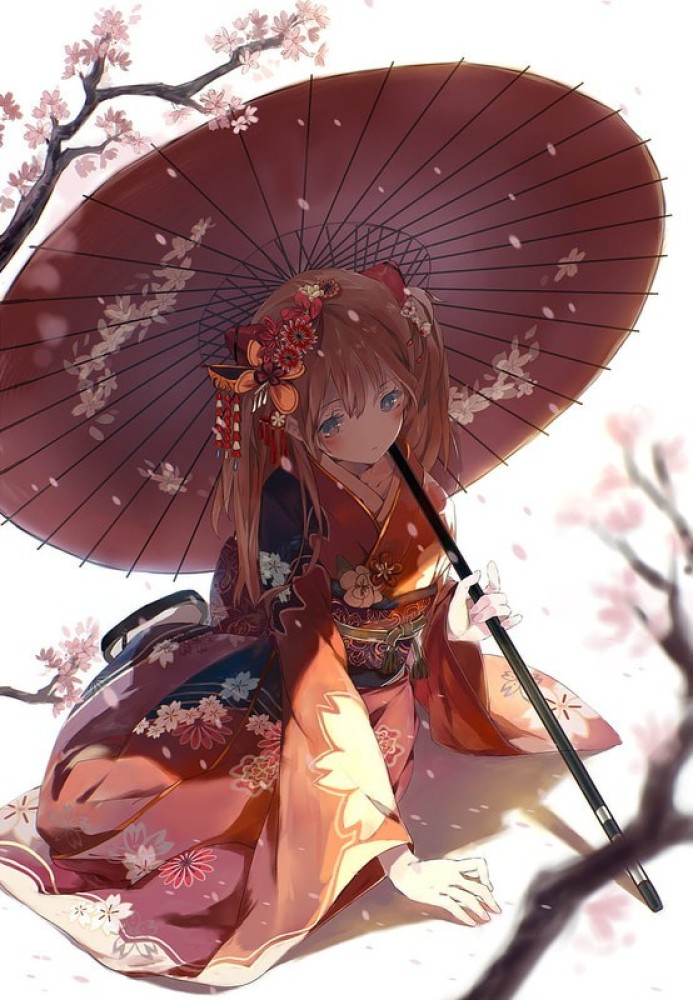 4534893 hair ornament long hair kimono anime girls umbrella anime  Japanese clothes dark hair sword  Rare Gallery HD Wallpapers