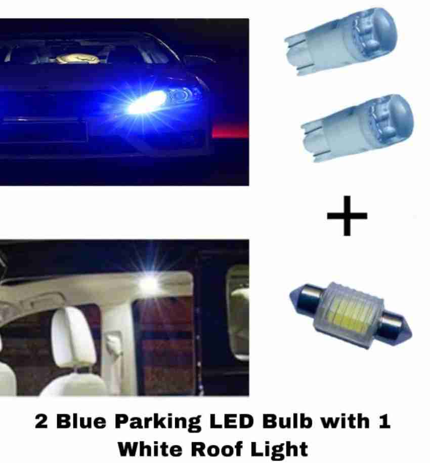 RohanEshop Crystal Blue Led 2 Car Parking Bulb with 1 White Led Car Roof  Light ( Combo ) Parking Light Car LED (12 V, 1.2 W) Price in India - Buy  RohanEshop